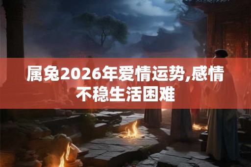 属兔2026年爱情运势,感情不稳生活困难