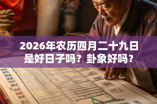 2026年农历四月二十九日是好日子吗？卦象好吗？
