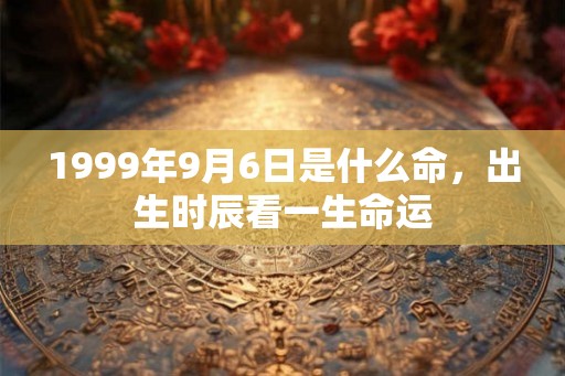 1999年9月6日是什么命,出生时辰看一生命运 1999年9月6日是什么命,出生时辰看一生命运