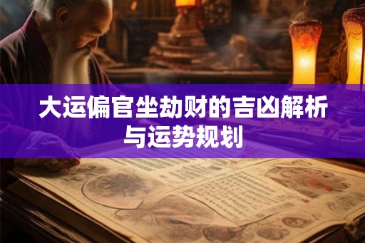 大运偏官坐劫财的吉凶解析与运势规划