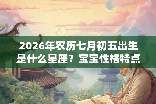 2026年农历七月初五出生是什么星座？宝宝性格特点？