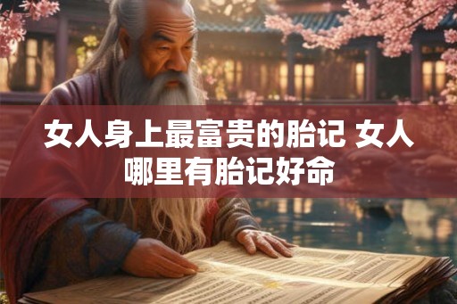 女人身上最富贵的胎记 女人哪里有胎记好命