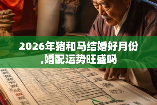 2026年猪和马结婚好月份,婚配运势旺盛吗