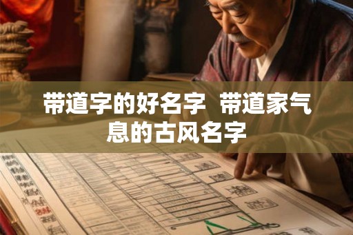 带道字的好名字  带道家气息的古风名字