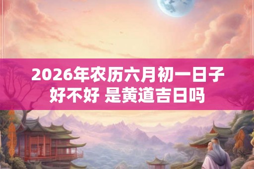 2026年农历六月初一日子好不好 是黄道吉日吗 2026年农历六月初一日子好不好 是黄道吉日吗