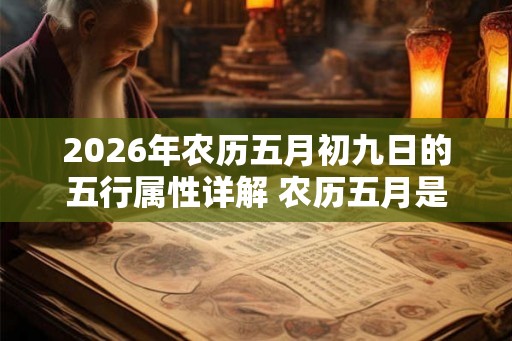 2026年农历五月初九日的五行属性详解 农历五月是什么月