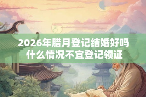2026年腊月登记结婚好吗 什么情况不宜登记领证
