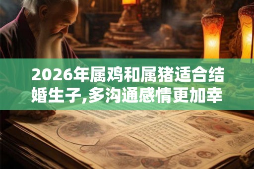 2026年属鸡和属猪适合结婚生子,多沟通感情更加幸福