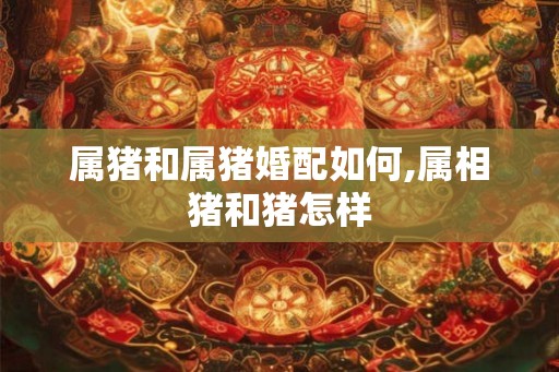 属猪和属猪婚配如何,属相猪和猪怎样
