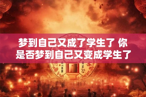 梦到自己又成了学生了 你是否梦到自己又变成学生了