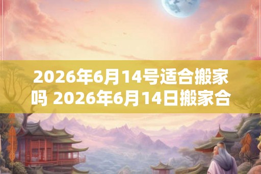 2026年6月14号适合搬家吗 2026年6月14日搬家合适吗