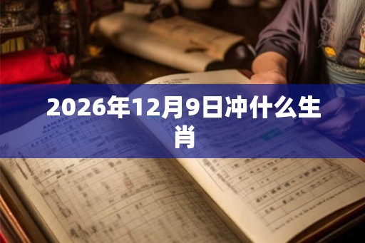 2026年12月9日冲什么生肖