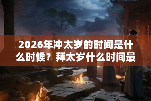 2026年冲太岁的时间是什么时候？拜太岁什么时间最好？