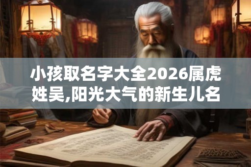 小孩取名字大全2026属虎姓吴,阳光大气的新生儿名字