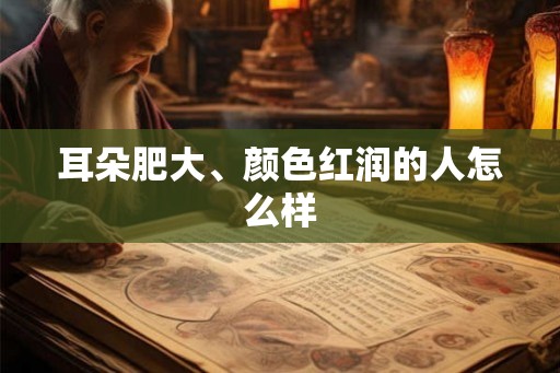 耳朵肥大、颜色红润的人怎么样