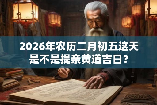 2026年农历二月初五这天是不是提亲黄道吉日？