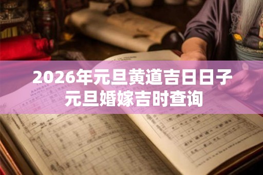 2026年元旦黄道吉日日子 元旦婚嫁吉时查询