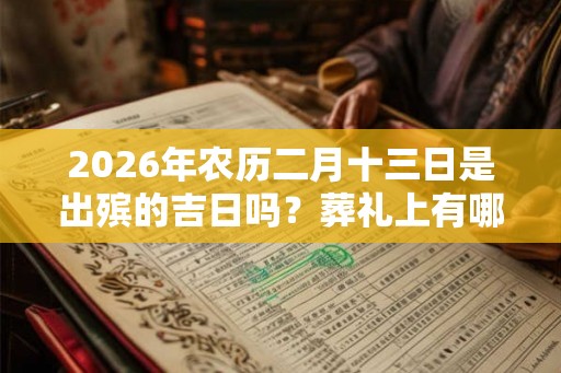 2026年农历二月十三日是出殡的吉日吗?葬礼上有哪些忌讳点? 2026年农历二月十三日是出殡的吉日吗?葬礼上有哪些忌讳点?