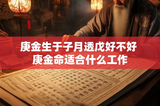 庚金生于子月透戊好不好 庚金命适合什么工作