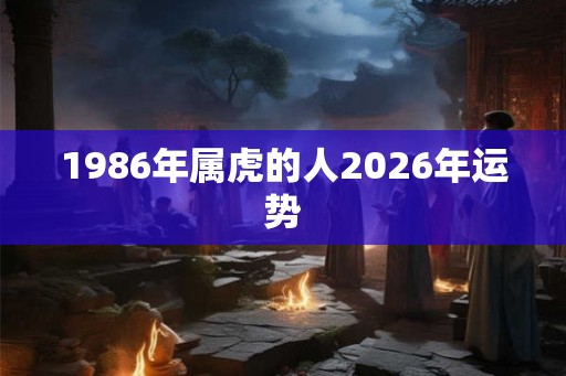 1986年属虎的人2026年运势