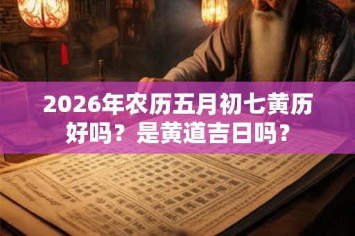 2026年农历五月初七黄历好吗？是黄道吉日吗？