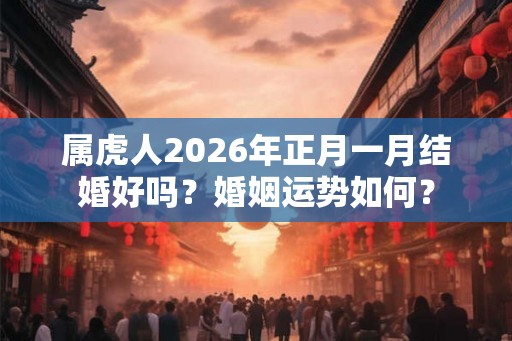 属虎人2026年正月一月结婚好吗？婚姻运势如何？
