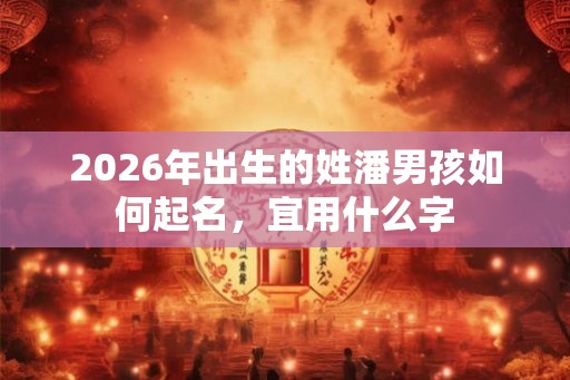 2026年出生的姓潘男孩如何起名，宜用什么字