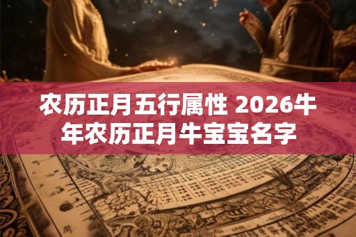 农历正月五行属性 2026牛年农历正月牛宝宝名字