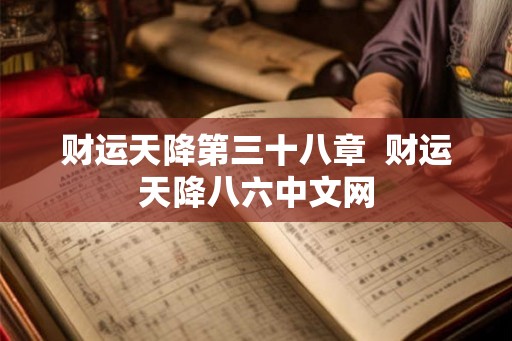 财运天降第三十八章  财运天降八六中文网