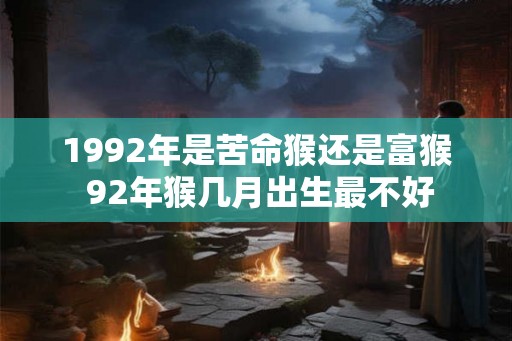 1992年是苦命猴还是富猴 92年猴几月出生最不好