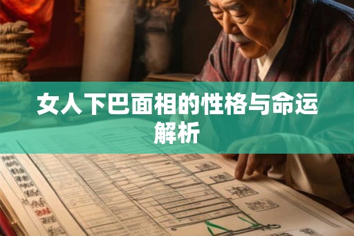 女人下巴面相的性格与命运解析