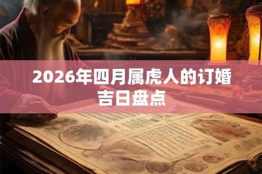 2026年四月属虎人的订婚吉日盘点