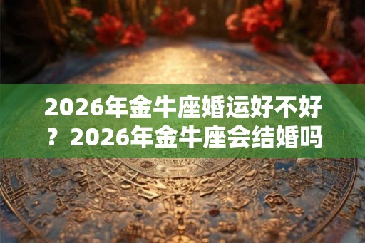 2026年金牛座婚运好不好?2026年金牛座会结婚吗? 2026年金牛座婚运好不好?2026年金牛座会结婚吗?