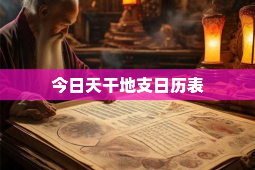 今日天干地支日历表