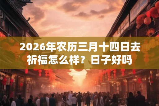 2026年农历三月十四日去祈福怎么样？日子好吗