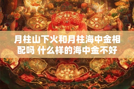 月柱山下火和月柱海中金相配吗 什么样的海中金不好