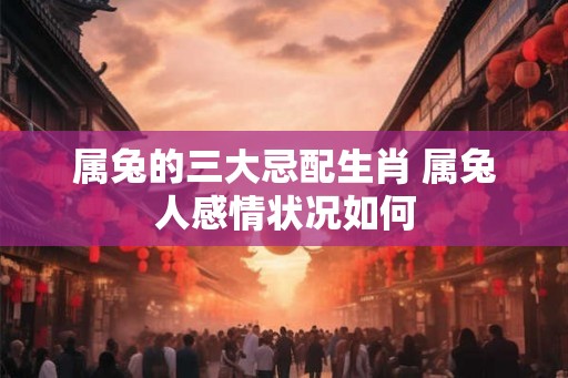 属兔的三大忌配生肖 属兔人感情状况如何 属兔的三大忌配生肖 属兔人感情状况如何