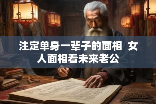 注定单身一辈子的面相  女人面相看未来老公