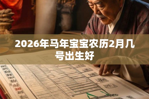2026年马年宝宝农历2月几号出生好