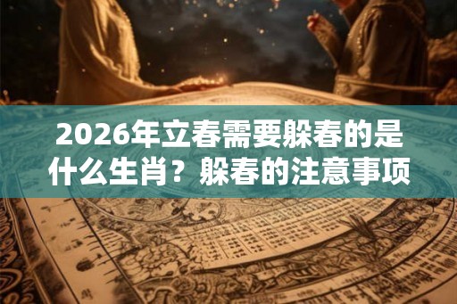 2026年立春需要躲春的是什么生肖？躲春的注意事项