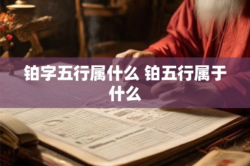 铂字五行属什么 铂五行属于什么