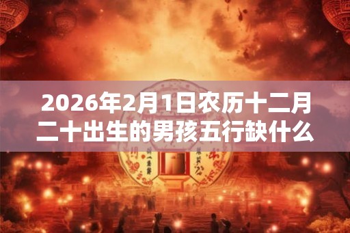 2026年2月1日农历十二月二十出生的男孩五行缺什么