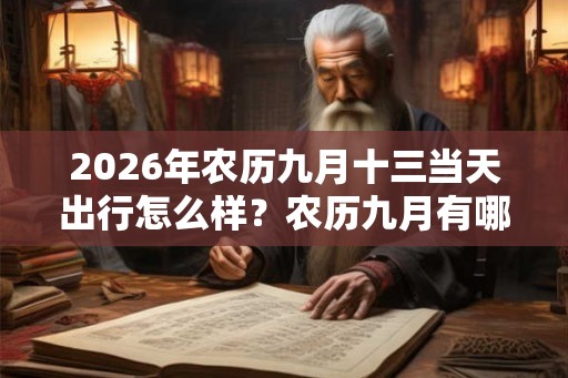 2026年农历九月十三当天出行怎么样？农历九月有哪几天可以出行？