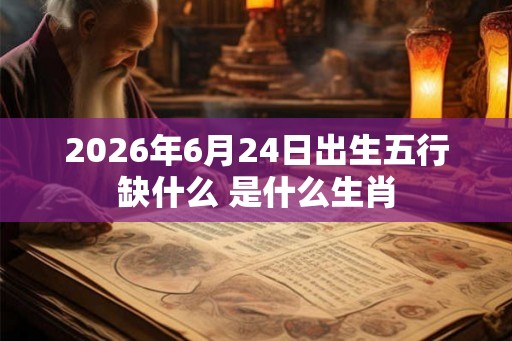2026年6月24日出生五行缺什么 是什么生肖 2026年6月24日出生五行缺什么 是什么生肖