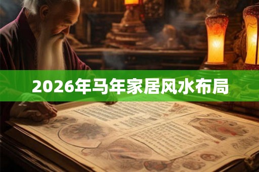 2026年马年家居风水布局