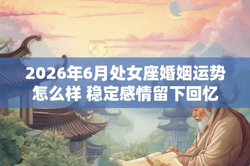 2026年6月处女座婚姻运势怎么样 稳定感情留下回忆