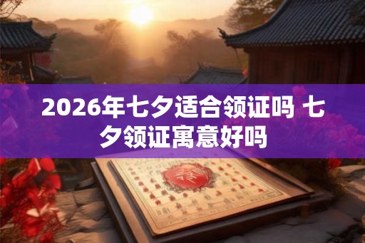 2026年七夕适合领证吗 七夕领证寓意好吗
