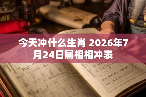 今天冲什么生肖 2026年7月24日属相相冲表