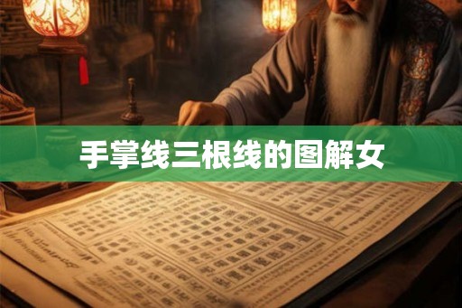 手掌线三根线的图解女