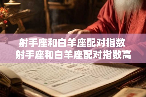 射手座和白羊座配对指数 射手座和白羊座配对指数高吗